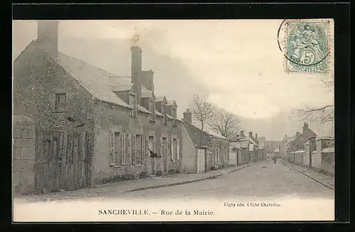 AK Sancheville, Rue de la Mairie