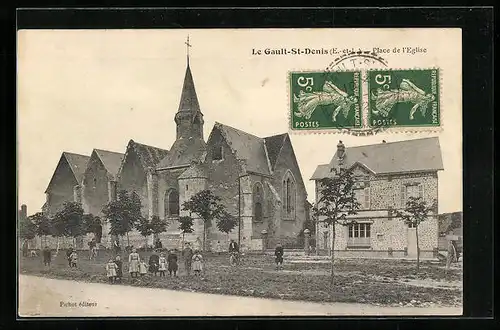 AK Le Gault-St-Denis, Place de l'Eglise