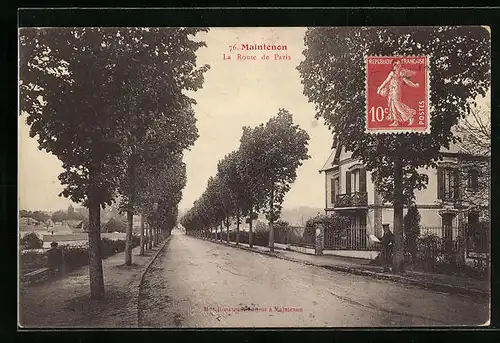 AK Maintenon, la Route de Paris