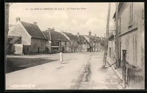 AK Le Gué-de-Longroi, la Place des Fetes