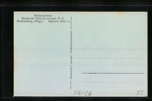 AK Partie an der Teichmannbaude