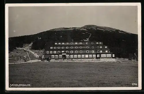 AK Spindlerbaude, Vorderansicht der Baude