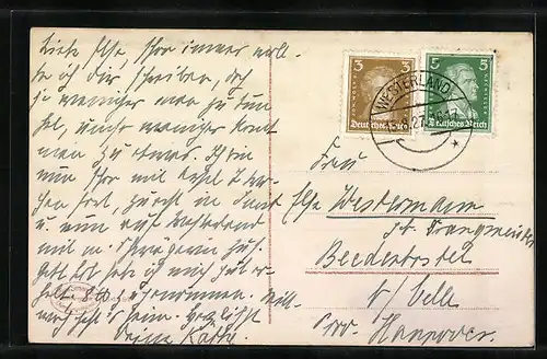 AK Kampen /Sylt, Blick auf Leuchtturm