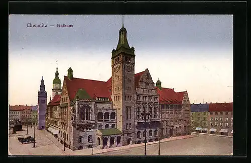AK Chemnitz, Blick auf das Rathaus