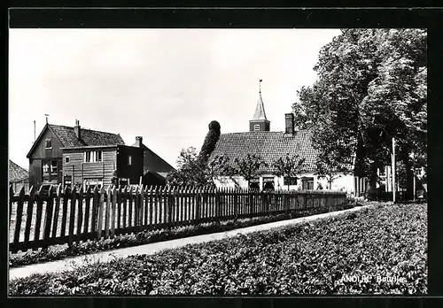 AK Andijk, Buurtje, Blick zum Kirchturm