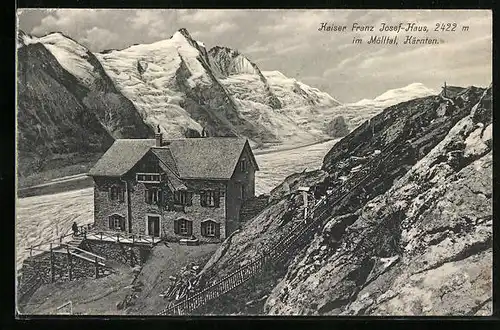 AK Kaiser Franz-Josef-Haus, Blick ins Mölltal zu Kärnten