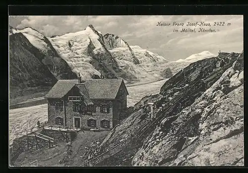 AK Kaiser-Franz Josef-Haus, Blick in das Mölltal in Kärnten