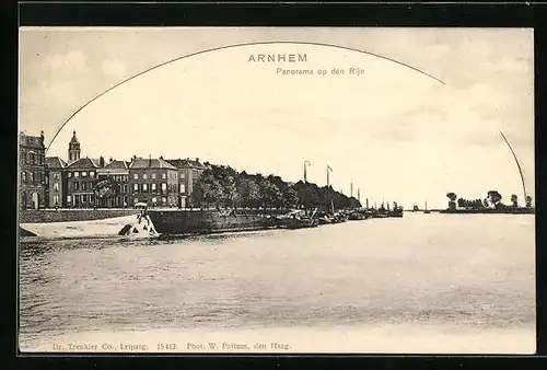 AK Arnhem, Panorama op den Rijn