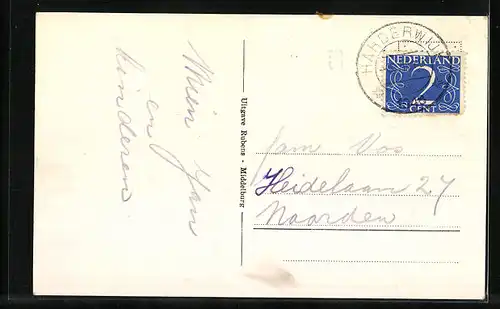 AK Harderwijk, Haven, ein Ausflugsdampfer