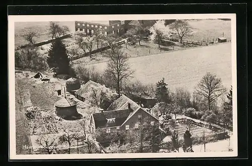 AK Haarlo, Boerderij Kuonen, Blick auf den bauernhof, Fliegeraufnahme