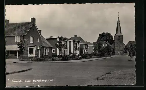 AK Dinxperlo, Burg, Haverkampstraat, Blick zur Kirche