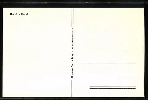 AK Hedel, Dreef, Strassenansicht mit Wohnhäusern