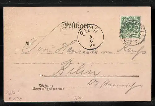 Lithographie Schönau, Königssee mit Boot vom Malerwinkel