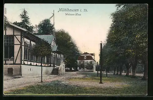 AK Mühlhausen i. Th., Gasthof Weisses Haus