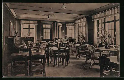 AK Bautzen, W. Ziegler`s Konzert- u. Ballhaus Spreetal-Grubschütz, Innenansicht