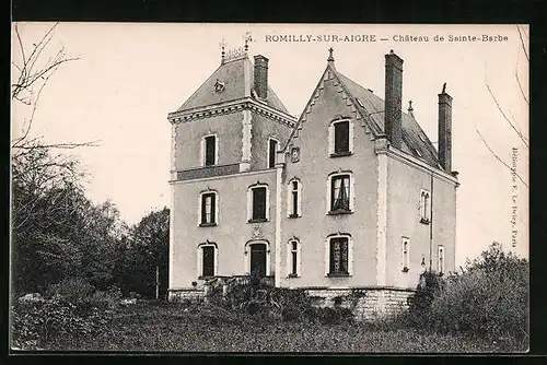 AK Romilly-sur-Aigne, Chateau de Sainte-Barbe