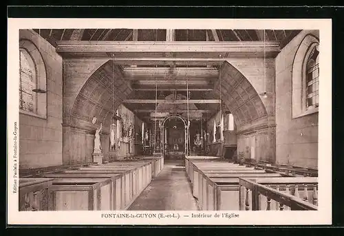 AK Fontaine-la-Guyon, Interiéur de l'Eglise