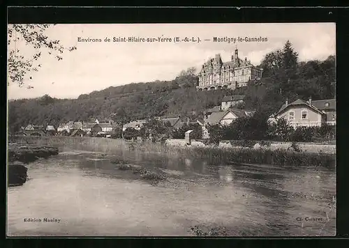 AK Montigny-le-Gannelon, Vue générale