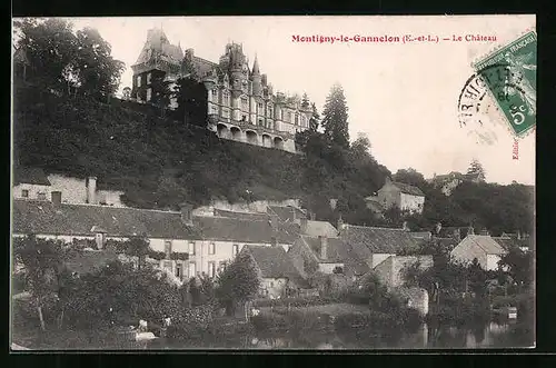 AK Montigny-le-Gannelon, le Chateau