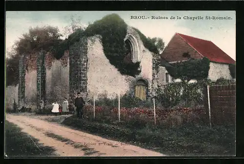 AK Brou, Ruines de la Chapelle St-Romain