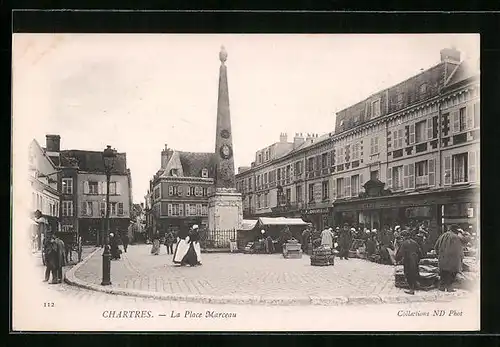 AK Chartres, La Place Marceau