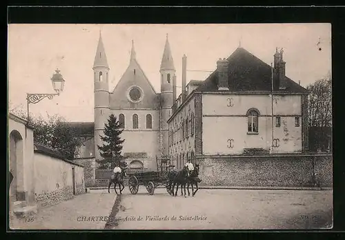 AK Chartres, Asile de Vieillards de Saint-Brice