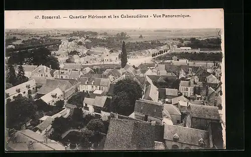 AK Bonneval, Quartier Hérisson et les Gabeaudières, Vue Panoramique