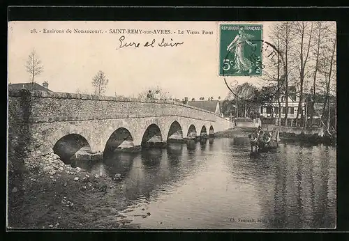 AK Saint-Rémy-sur-Avre, le Vieux Pont