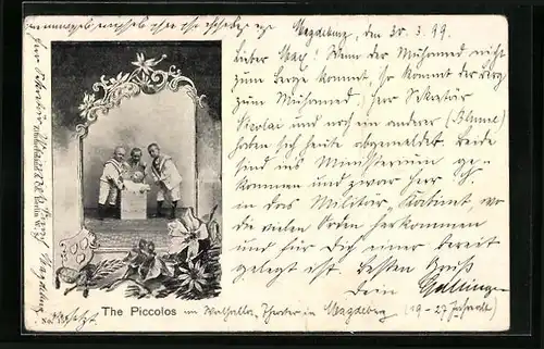 AK The Piccolos, Vier kleine Varietekünstler