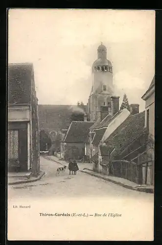 AK Thiron-Gardais, Rue de l`Eglise, Strassenpartie