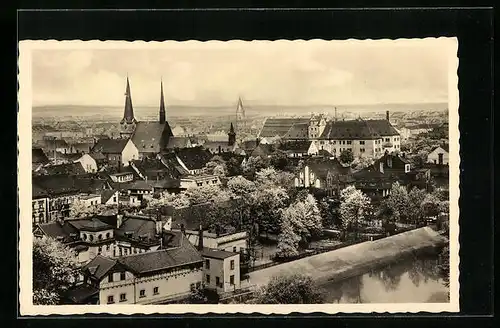 AK Zwickau i. Sa., Blick auf die Stadt und Schloss Osterstein