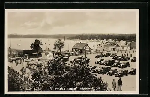 AK Neustädtel / Erzgeb., Strandbad Filzteich