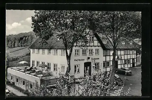AK Glashütte / Lippe, Hotel-Restaurant Zur Herlingsburg