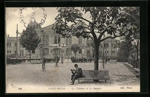 AK Saint-Denis, le Théatre et le Square