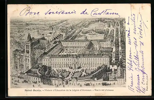AK Saint-Denis, Maison d'Éducation de la Légion d'Honneur, Vue à vol d'oiseau