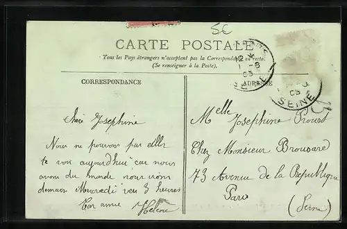 AK Saint-Denis, Vue générale, prise de la Mairie