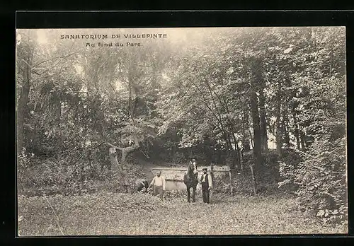 AK Villepinte, Sanatorium, au fond du Parc