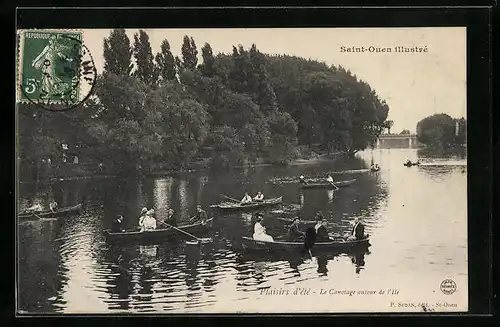 AK Saint-Ouen, Plaisirs d'été, le Canotage autour de l'Ile