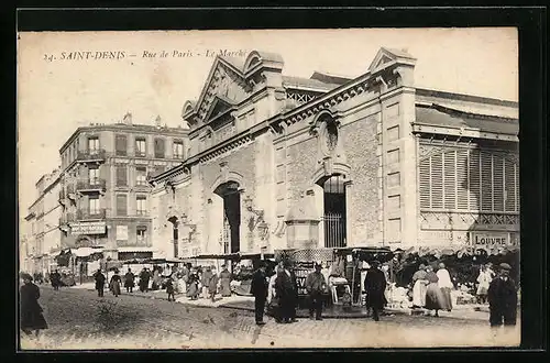 AK Saint-Denis, Rue de Paris, Le Marché