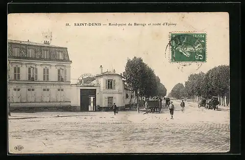 AK Saint-Denis, Rond-point du Barrage et route d`Epinay