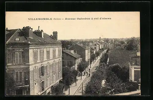 AK Villemomble, Avenue Outrebon à vol d`oiseau