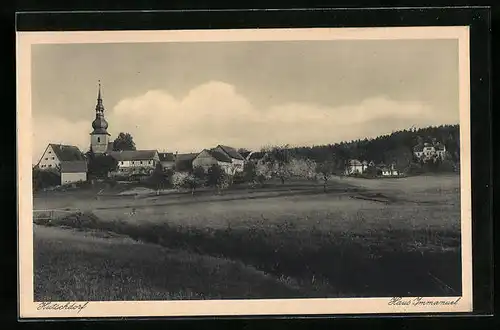 AK Thurnau-Hutschdorf / Obfr., Gesamtansicht mit Haus Immanuel und Kirche