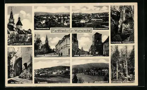 AK Marktredwitz-Wunsiedel, Kirche, Admira-Scherer-Strasse, Strasse