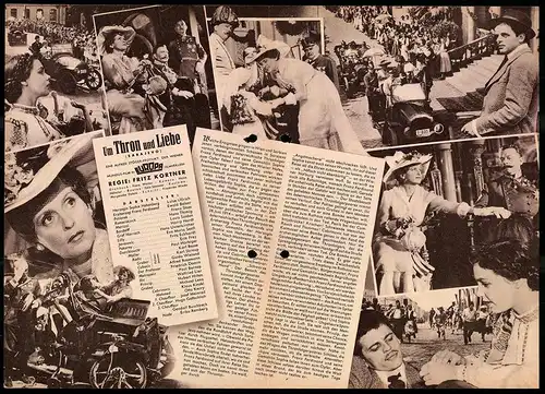 Filmprogramm IFB Nr. 2909, Um Thron und Liebe, Luise Ulrich, Paul Hörbinger, Klaus Kinski, Regie: Fritz Kortner