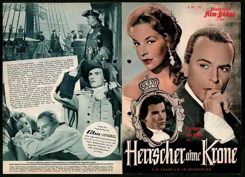 Filmprogramm IFB Nr. 3600, Herrscher ohne Krone, O. W. Fischer, Odile Versois, Regie: Harald Braun