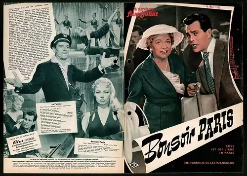 Filmprogramm IFB Nr. 3543, Bonsoir Paris, Dany Robin, Adrian Hoven, Regie: Ralph Baum