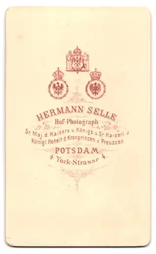 Fotografie H. Selle, Potsdam, York-Strasse 4, gestandene Frau mit Ohrringen und Brosche