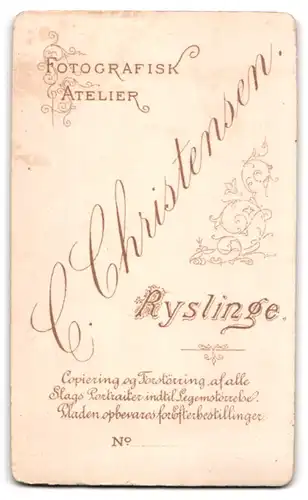 Fotografie C. Christensen, Ryslinge, Portrait Brünette Dame mit Brosche & Halskette, Schmuck