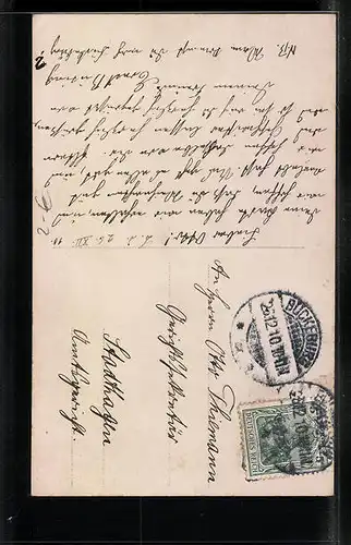 Foto-AK GL Co: Fräulein mit Hut und Blumen