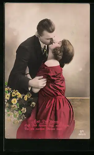 Foto-AK GL Co: Lass Dich küssen, voll Feuer...